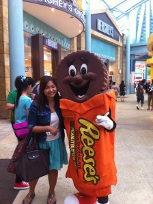 So happy to finally have a picture taken with Mr. Reese's! 