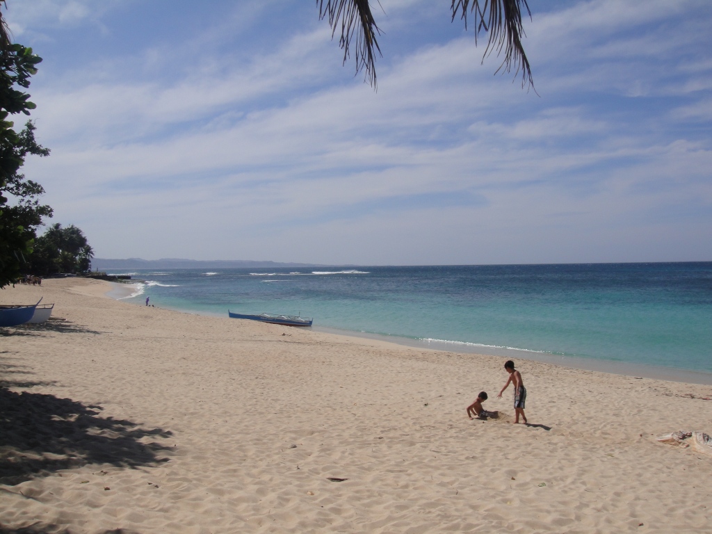 The white sand and pristine Pagudpod beach